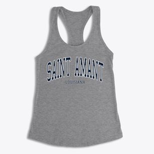 Saint Amant Louisiana Traditional Women's Racerback Tank