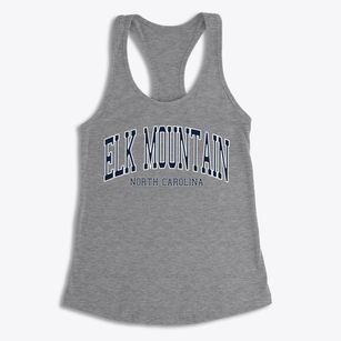 Elk Mountain North Carolina Traditional Women's Racerback Tank