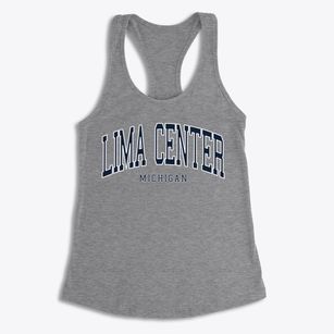 Lima Center Michigan Traditional Women's Racerback Tank