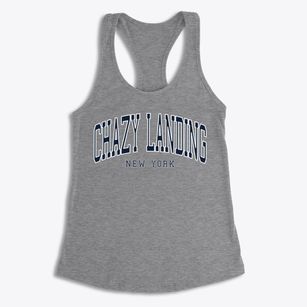 Chazy Landing New York Traditional Women's Racerback Tank