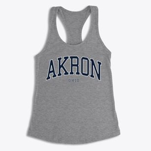 Akron Ohio Traditional Women's Racerback Tank