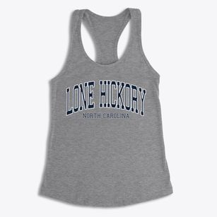 Lone Hickory North Carolina Traditional Women's Racerback Tank