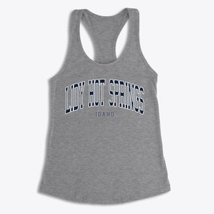 Lidy Hot Springs Idaho Traditional Women's Racerback Tank