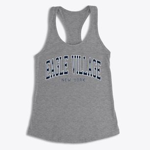 Eagle Village New York Traditional Women's Racerback Tank