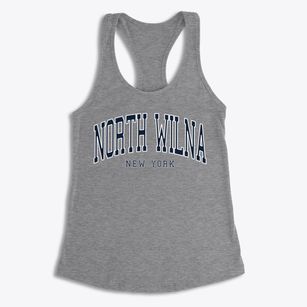 North Wilna New York Traditional Women's Racerback Tank