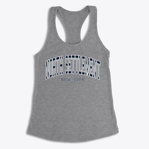 North Settlement New York Traditional Women's Racerback Tank