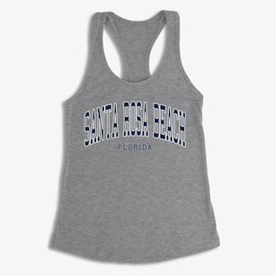 Santa Rosa Beach Florida Traditional Women's Racerback Tank