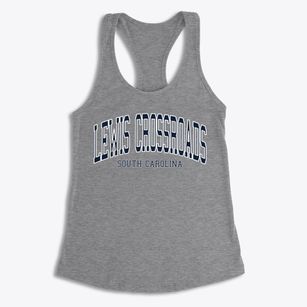 Lewis Crossroads South Carolina Traditional Women's Racerback Tank