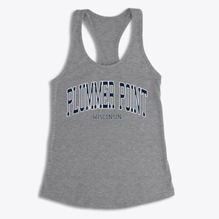 Plummer Point Wisconsin Traditional Women's Racerback Tank