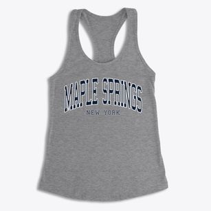 Maple Springs New York Traditional Women's Racerback Tank