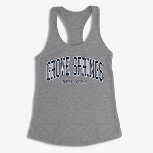 Grove Springs New York Traditional Women's Racerback Tank