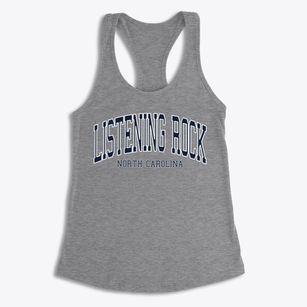 Listening Rock North Carolina Traditional Women's Racerback Tank