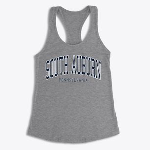 South Auburn Pennsylvania Traditional Women's Racerback Tank