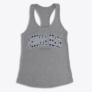 Nedonna Beach Oregon Traditional Women's Racerback Tank