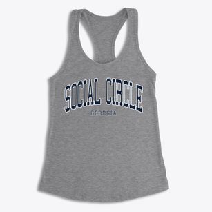 Social Circle Georgia Traditional Women's Racerback Tank