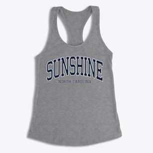 Sunshine North Carolina Traditional Women's Racerback Tank