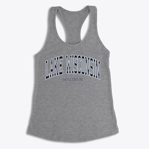 Lake Wisconsin Wisconsin Traditional Women's Racerback Tank