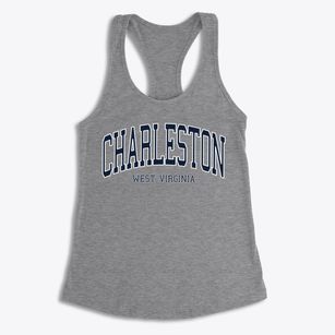 Charleston West Virginia Traditional Women's Racerback Tank