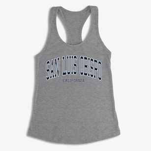 San Luis Obispo California Traditional Women's Racerback Tank