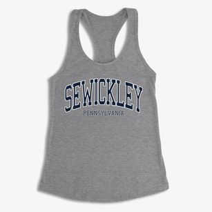 Sewickley Pennsylvania Traditional Women's Racerback Tank