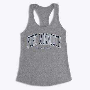 Port Monmouth New Jersey Traditional Women's Racerback Tank