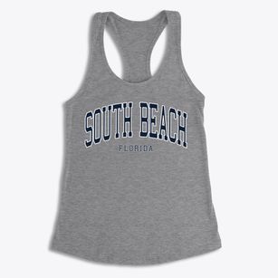 South Beach Florida Traditional Women's Racerback Tank