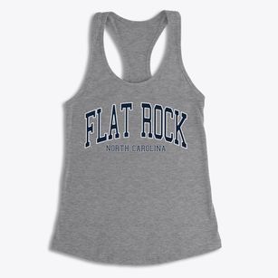 Flat Rock North Carolina Traditional Women's Racerback Tank