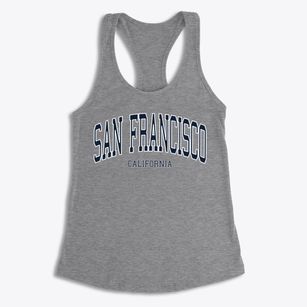 San Francisco California Traditional Women's Racerback Tank