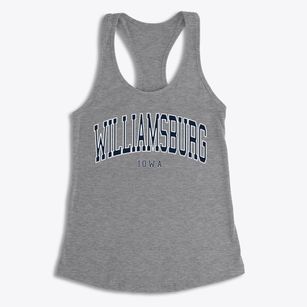 Williamsburg Iowa Traditional Women's Racerback Tank