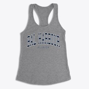 Bal Harbour Florida Traditional Women's Racerback Tank