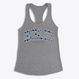 Central City Nebraska Traditional Women's Racerback Tank
