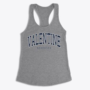 Valentine Nebraska Traditional Women's Racerback Tank