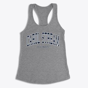 Carol Stream Illinois Traditional Women's Racerback Tank