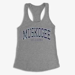 Muskogee Oklahoma Traditional Women's Racerback Tank