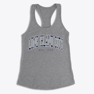 Long Island City New York Traditional Women's Racerback Tank