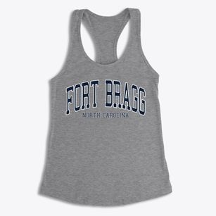 Fort Bragg North Carolina Traditional Women's Racerback Tank