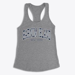 Barnum Island New York Traditional Women's Racerback Tank