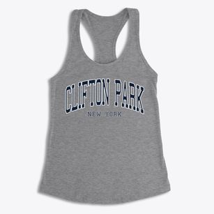 Clifton Park New York Traditional Women's Racerback Tank
