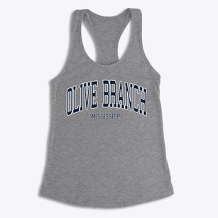 Olive Branch Mississippi Traditional Women's Racerback Tank