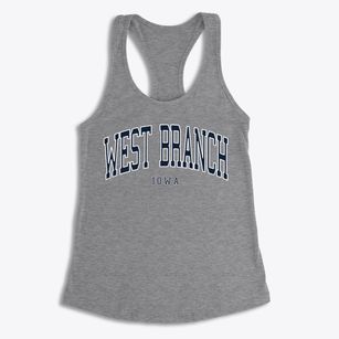West Branch Iowa Traditional Women's Racerback Tank