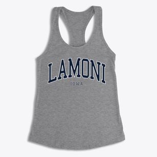 Lamoni Iowa Traditional Women's Racerback Tank