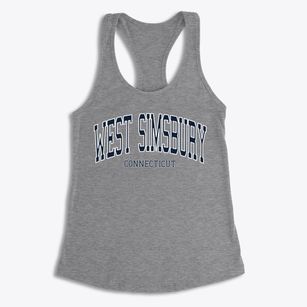 West Simsbury Connecticut Traditional Women's Racerback Tank