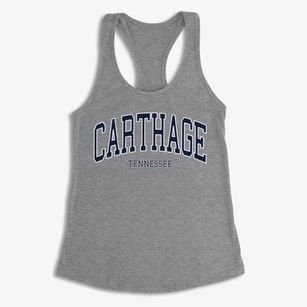 Carthage Tennessee Traditional Women's Racerback Tank