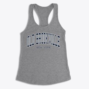 Old Brookville New York Traditional Women's Racerback Tank