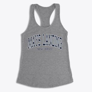 Mays Landing New Jersey Traditional Women's Racerback Tank