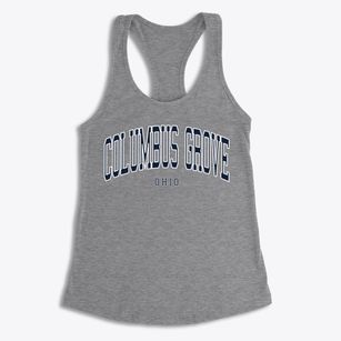 Columbus Grove Ohio Traditional Women's Racerback Tank