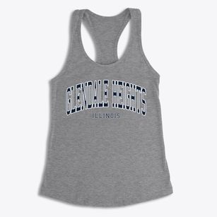 Glendale Heights Illinois Traditional Women's Racerback Tank