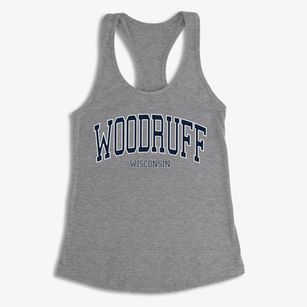 Woodruff Wisconsin Traditional Women's Racerback Tank