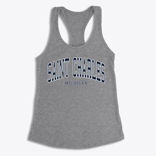 St. Charles Michigan Traditional Women's Racerback Tank