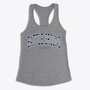 Battle Ground Indiana Traditional Women's Racerback Tank